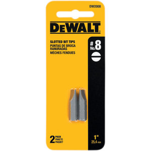 Punta Plana N.8 x 1"- 2xBlister  DW2008Z  Dewalt