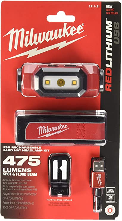 Linterna P/Casco Recargable USB 2111-21 Milwaukee