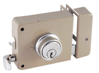 Cerradura Doble Paso Beige Derecha Blister V1-170NBD FANAL