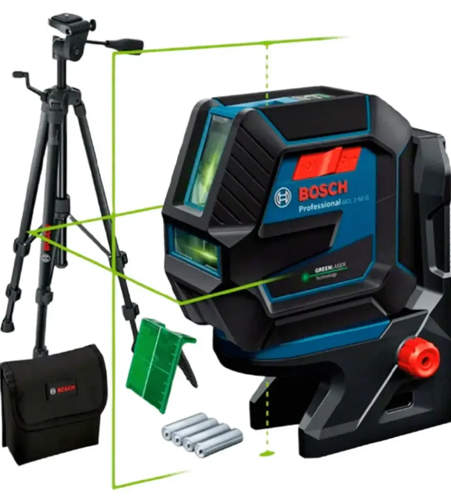 Nivel Laser Bosch Combinado 2 Lineas/2 Puntos 15mts c/tripode IP64
