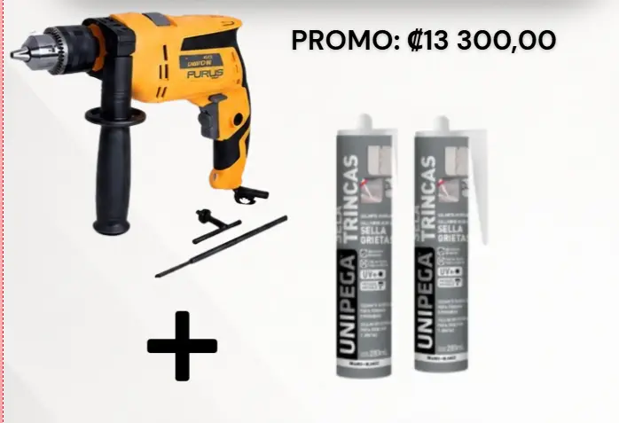 Taladro Percutor 1/2 750W FD75+ 2 sella grietas Gratis