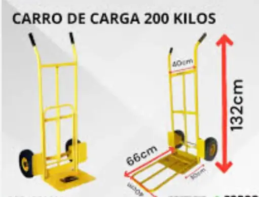[CZA001] Carretilla 2 Ruedas Cap.200 Kls Uyustools 