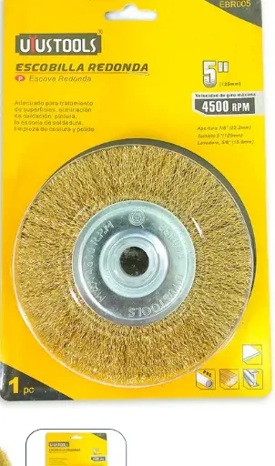 [EBR005] Cepillo Acero P/ Taladro 5" EBR005 UYUS 